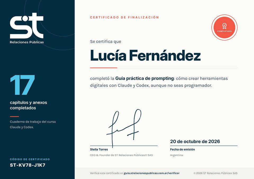 Certificado de finalización