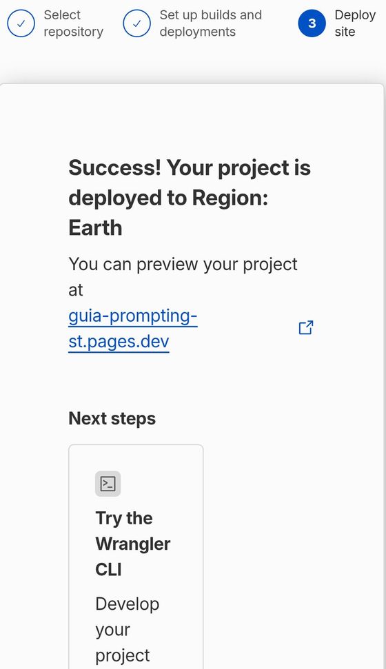 Proyecto publicado con éxito